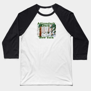 Adirondack Park, New York Baseball T-Shirt